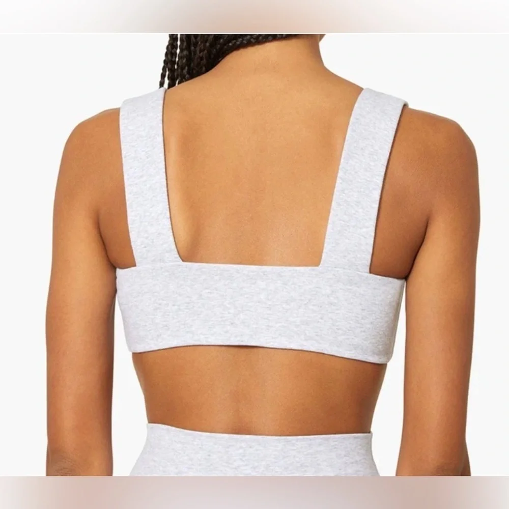 WEWOREWHAT BANDEAU BRA TOP Heather Grey